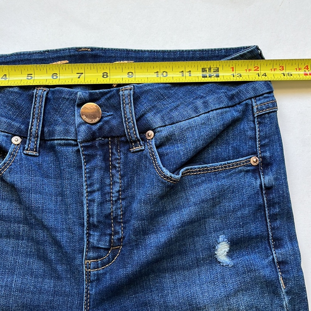 Seven7 Women's Skinny Jeans - Dark Blue Indigo - Picture 12 of 14